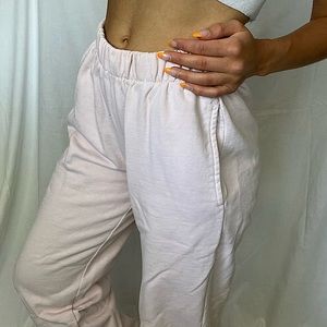 Baby pink sweats